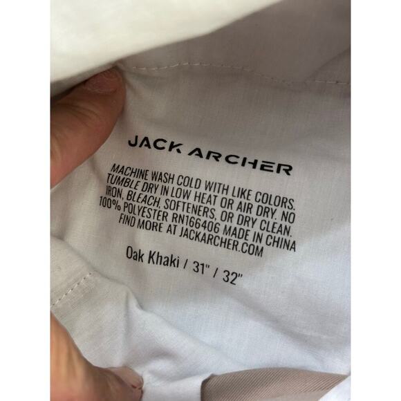 Jack Archer Men's Beige Jetsetter Slim Fit Tech Chino Pants Size 32 - Picture 7 of 9